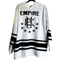 Urban Empire White Black Two-Tone Long Sleeve Pullover Hoodie Size S Ath... - $19.08