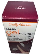 1- Sally Hansen Salon Gel Polish Step 2 Color #240 RUBY DO (New/Sealed)S... - $19.79