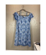 Lily Rose Lace Overlay Mini Dress Floral Spaghetti Strap Off Shoulder Me... - $30.77 CAD