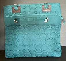 Thirty One 31 Vary You Dark Teal/Green Quilted Convertible Bag Purse Tote - £28.57 GBP