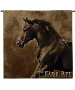 53x51 WESTWARD GALLOP HORSE Western Tapestry Wall Hanging - £139.55 GBP
