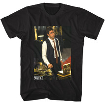 Scarface Gold Desk Accessories Men&#39;s T Shirt Tony Montana Al Pacino Gangster - £22.31 GBP+