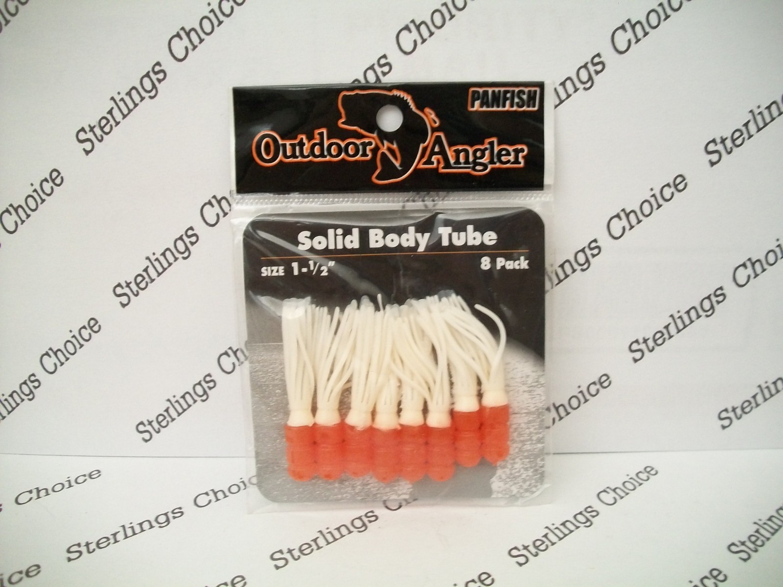 Outdoor Angler / Conquer Solid Body Tube 1 1/2&quot; Red and White 8pk - $8.45