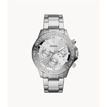 New with box Men&#39;s Bannon Multifunction Silver Stainless Steel Watch - £67.28 GBP