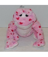 Ganz Webkinz Love Frog 9&quot; plush Stuffed Animal toy Valentines Day Pink H... - $10.03