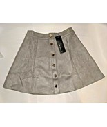 Allegra K Mini Skirt Button Front Closure Sz Medium Pleated NWT - $24.99