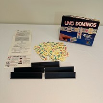 Vintage 1987 UNO Dominos International Games Includes 81 Tiles and 5 Racks  - £18.95 GBP