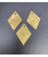 3 Brass Tags Norwegian Egil’s 26 With Writing In Runes Scandinavian Egil... - $423.28 MXN