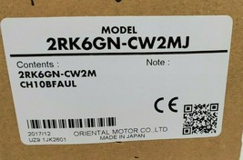 Nib Oriental Motor 2RK6GN-CW2MJ Electromagnetic Brake Motor CH10BFAUL - $389.95
