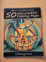 Adult Coloring Book  50 Halloween Coloring Pages - £5.96 GBP