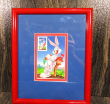 Framed Bugs Bunny 32¢ Commemorative Stamp Vintage 1997 USPS Postage Stamp 9X11 - £15.91 GBP