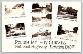 Allegheny Co MD View On Polish Mt 17 Curves National Highway RPPC Postcard E40 - $14.95