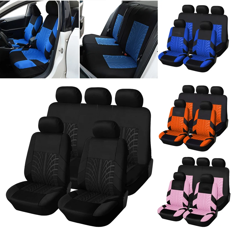 2/5PCS Car Seat Covers Set Universal Fit Most Car Covers with Tire Detail  - £17.23 GBP+