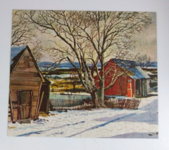Whitman Guild 304 Piece Picture Puzzle Series F Rural Winter #2900:29 Co... - $9.69