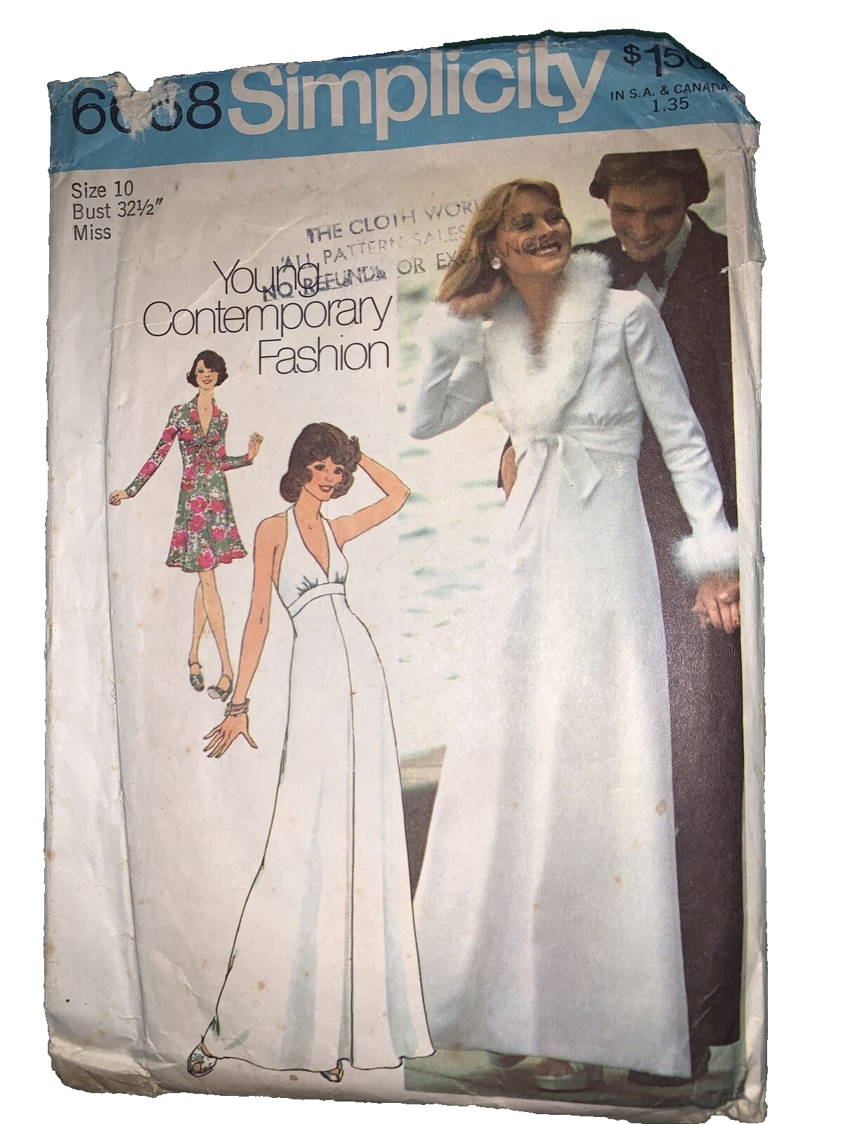 Simplicity Young Contemporary Fashion Dress w Jacket Pattern #6658 Size 10 - $3.84