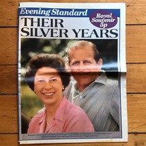 Vintage Evening Standard Newspaper Oct 28 1972 Royal Silver Wedding Edition - £38.71 GBP