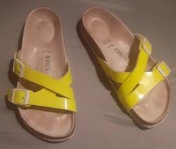 Birkenstock Yao Balance Crisscross Strap Sandals Neon Yellow Womens Sz 7... - $43.16