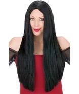 LONG &#39;N&#39; LOVELY 25&quot; LONG BLACK CHARACTER WIG HALLOWEEN COSTUME ACCESSORY... - $18.69