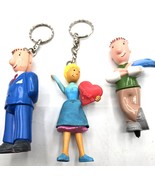 1990&#39;s Doug&#39;s First Movie &amp; Pattie Key Chains Pen  McDonalds Plastic Col... - $20.33 CAD