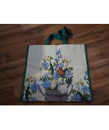 Butterfly Flower Basket Store Reusable Tote Bag 20x18 Large Home Sense R... - $9.50