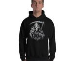 Your Time Has Come Unisex Hoodie, Grim Reaper Scythe Scary Halloween Shi... - $35.63+