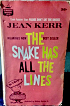 The Snake Has All The Lines by Jean Kerr 1st Crest Printing 1962 humor rare - £5.93 GBP