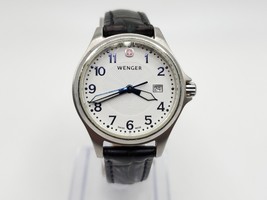 Wenger Watch Women New Battery Blue Hand And Indicators White Date Dial ... - $79.99