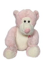 Aurora Pink Cream Breast Cancer Pink Ribbon Teddy Bear Plush Stuffed Animal 9.5&quot; - £19.05 GBP