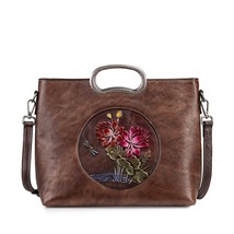 MOTAORA Vintage Leather Messenger  Bags For Women hide Tote Bag Female Handbag E - £135.14 GBP