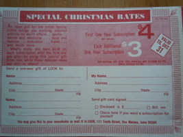 Vintage Columbia Record &amp; Look Christmas Coupon 1970&#39;s - $2.99