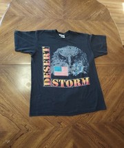 Vintage Operation Desert Storm T shirt Eagle USA SZ L 1990s Single Stitch - $18.49