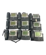 Lot of 9 Cisco IP 7900 7960 7945 PoE VoIP Business Office Phone Handset ... - £117.67 GBP
