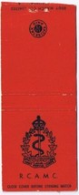 Matchbook Cover Royal Canadian Army Medical Core Excise Paid No Striker - £1.55 GBP