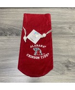 Alabama Crimson Tide 100% Cotton Drawstring Red Bag Wine Spirits Holder - £12.77 GBP
