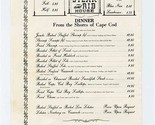 Mitchell&#39;s Steak and Rib House Souvenir Menu Hyannis Massachusetts  - £13.98 GBP