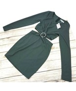 Favlux Fashion Women&#39;s Green Sparkle Mid Cutout Size Small Back Zip - £13.67 GBP