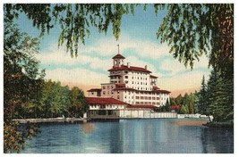 Broadmoor Hotel Vista and Lake from Pikes Peak Colorado Postcard Posted - £11.63 GBP