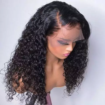 Curly Brazilian human hair HD lace front wig - $303.00+
