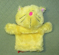 Bowzers &amp; Meowzers Hand Puppet Plush Purrlonia Yellow Cat Stuffed Animal 11&quot; - £8.44 GBP