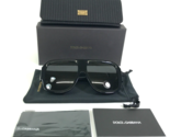Dolce &amp; Gabbana Sunglasses DG4401 501/87 Black Oversized Thick Aviators ... - $168.08