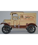 Vintage Cast Iron Toy I. M. MacDonald Fresh Farm Produce Delivery Truck - £23.89 GBP