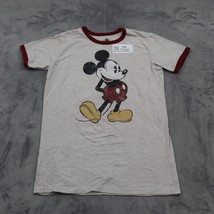 Disney Shirt Boys L White Red Short Sleeve Crew Neck Casual Character In... - £15.49 GBP