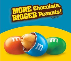 M&amp;M&#39;s P EAN Ut Dark Chocolate Coat, Value Pack Limited Time In Pound BAG- Pick Now - £14.28 GBP+