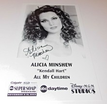 Alicia Minshew Autograph Reprint Photo 9x6 All My Children 2002 Tainted Dreams - $9.99