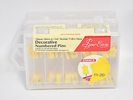 Sew Easy Yellow Numbered Pins - £41.19 GBP