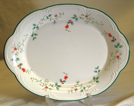 Winterberry Pfaltzgraff Stoneware Oval Serving Platter USA - $21.77