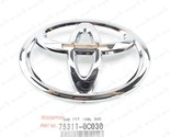 NEW GENUINE TOYOTA TUNDRA  SEQUOIA CHROME FRONT GRILLE EMBLEM 75311-0C030 - $40.58
