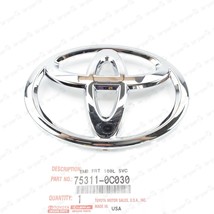 NEW GENUINE TOYOTA TUNDRA  SEQUOIA CHROME FRONT GRILLE EMBLEM 75311-0C030 - $40.58