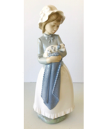 Lladro Nao #241 Girl Holding Puppy in Blanket Collectible Porcelain Figu... - £59.90 GBP