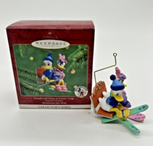 Hallmark Keepsake Ornament Donald  Daisy At Lovers Lodge 2000 Romantic Vacations - £14.05 GBP